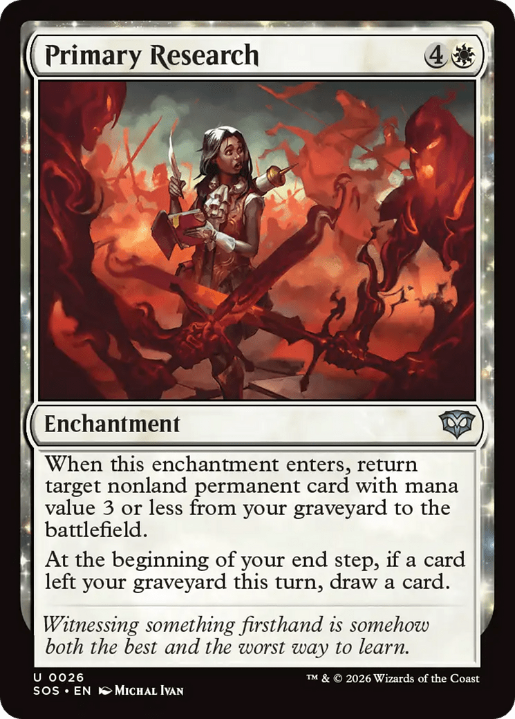 Primary Research [Secrets of Strixhaven] MTG Single Magic: The Gathering  | Multizone: Comics And Games