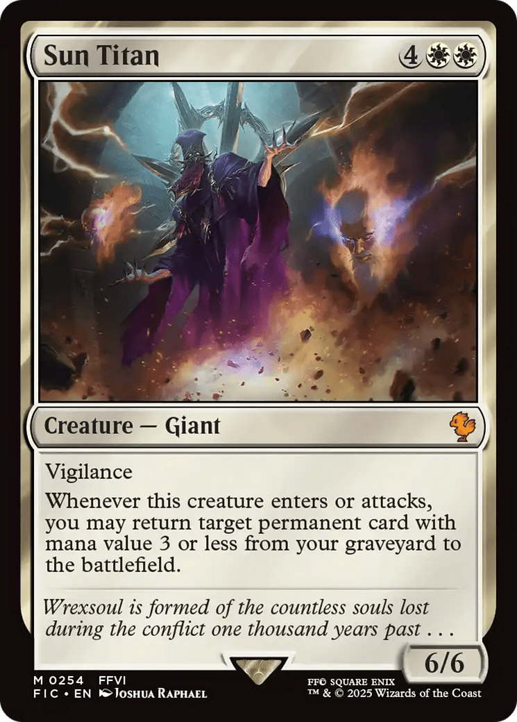 Sun Titan [FINAL FANTASY Commander] MTG Single Magic: The Gathering  | Multizone: Comics And Games