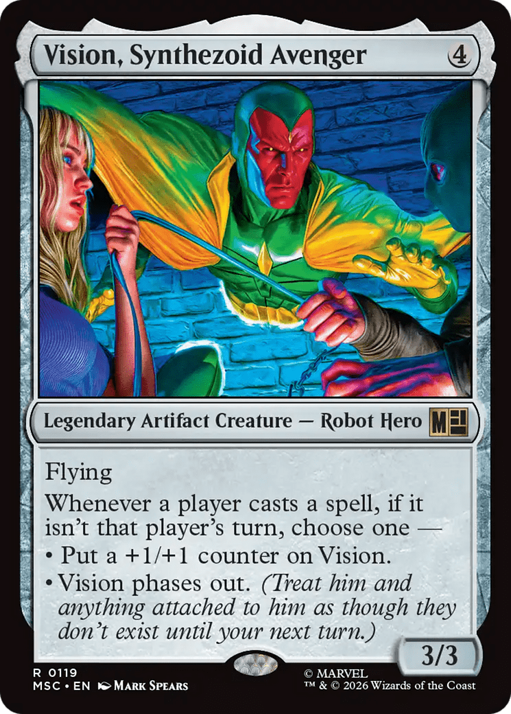 Vision, Synthezoid Avenger [Marvel Super Heroes Commander] MTG Single Magic: The Gathering  | Multizone: Comics And Games