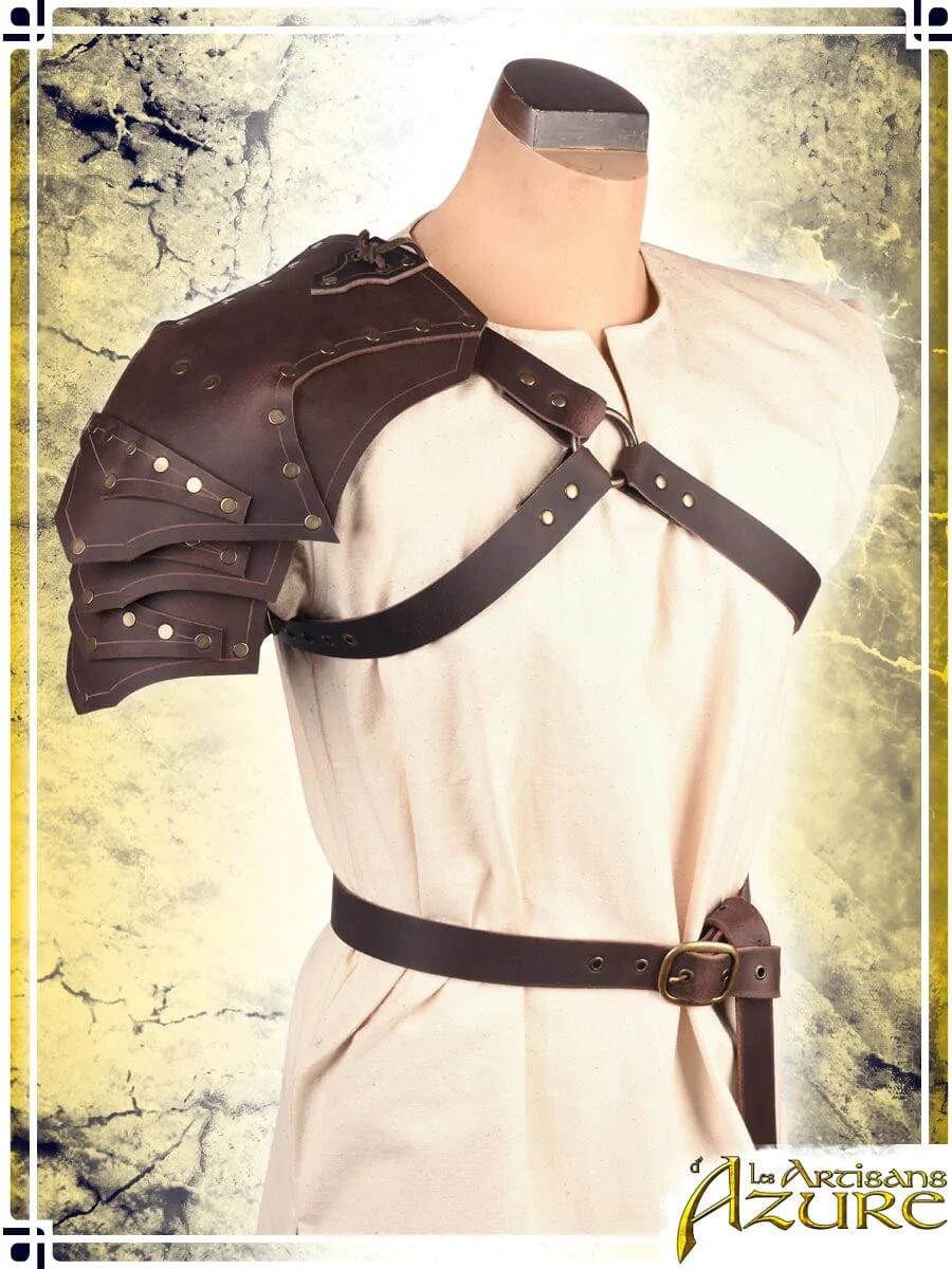Explorer's Pauldron- Brown (Right Shoulder) LARP Gear Artizans D'Azure  | Multizone: Comics And Games