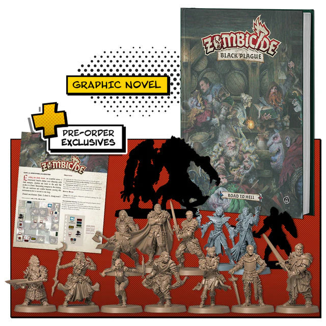 Zombicide Black Plague CMON Comic book expansion Vol. 2 ( Graphic novel + expansion ) Board game Multizone: Comics And Games  | Multizone: Comics And Games