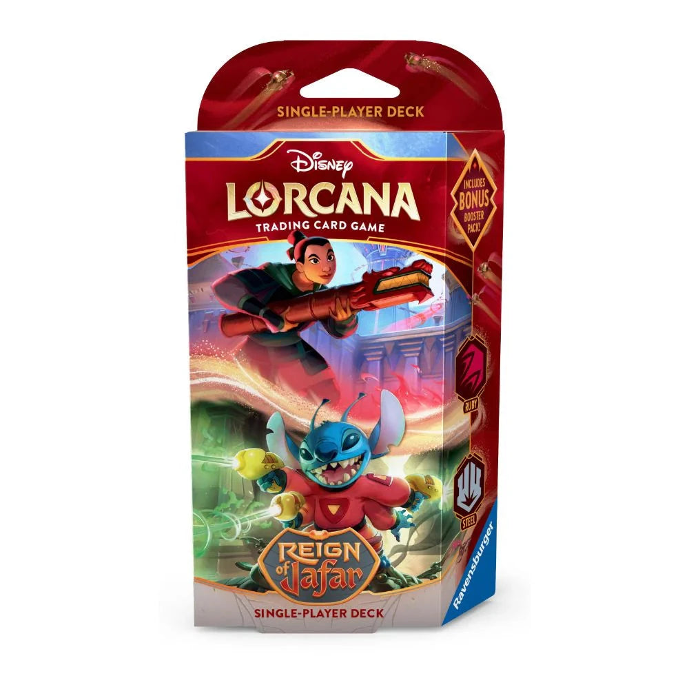 Disney Lorcana: Reign of Jafar Starter decks Cards Ravensburger Ruby & Steel  | Multizone: Comics And Games