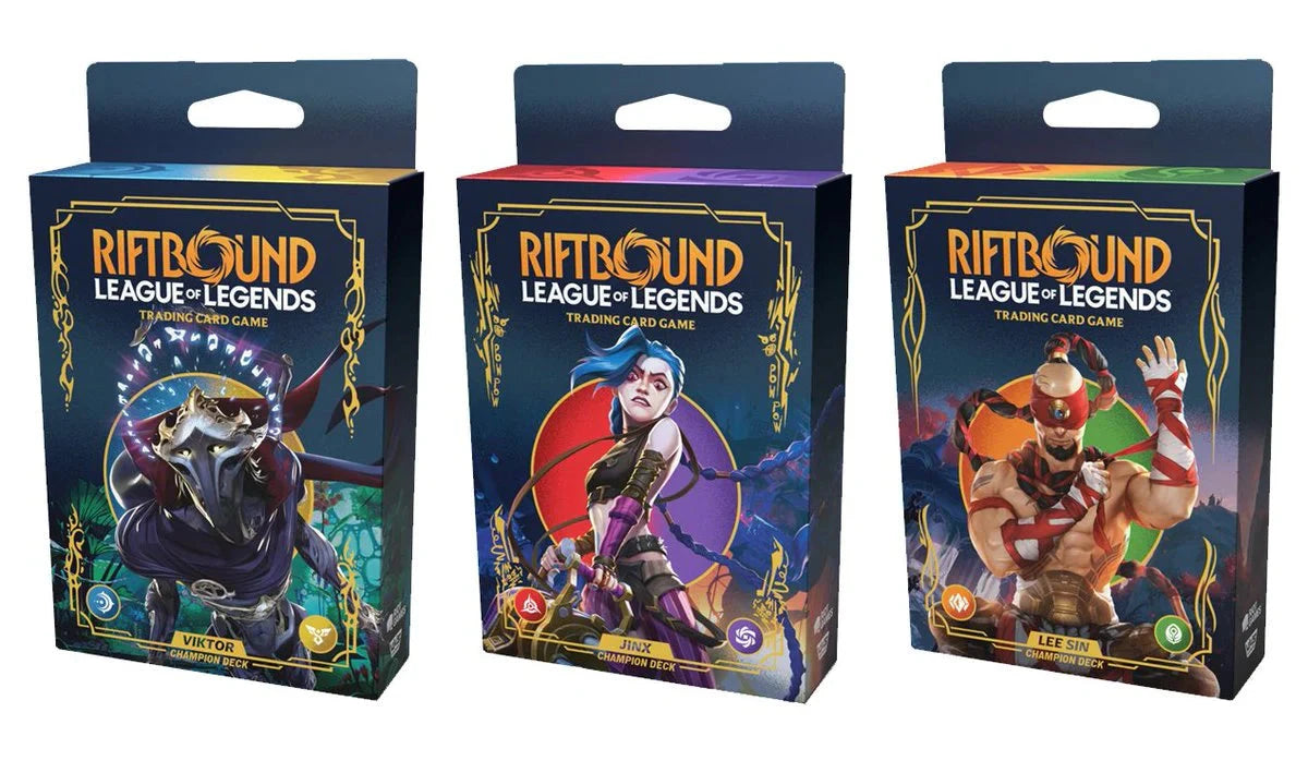 Riftbound League of Legends TCG Origins Champions decks (Pre-Order 10/31/2025) Collectible Trading Cards UVS Games  | Multizone: Comics And Games