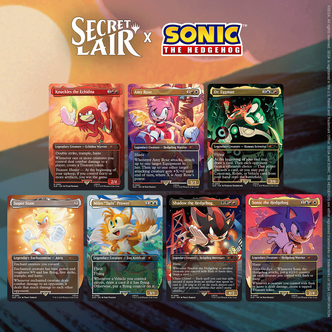 Secret Lair x Sonic: Friends and Foes Magic The Gathering Wizards of the Coast  | Multizone: Comics And Games