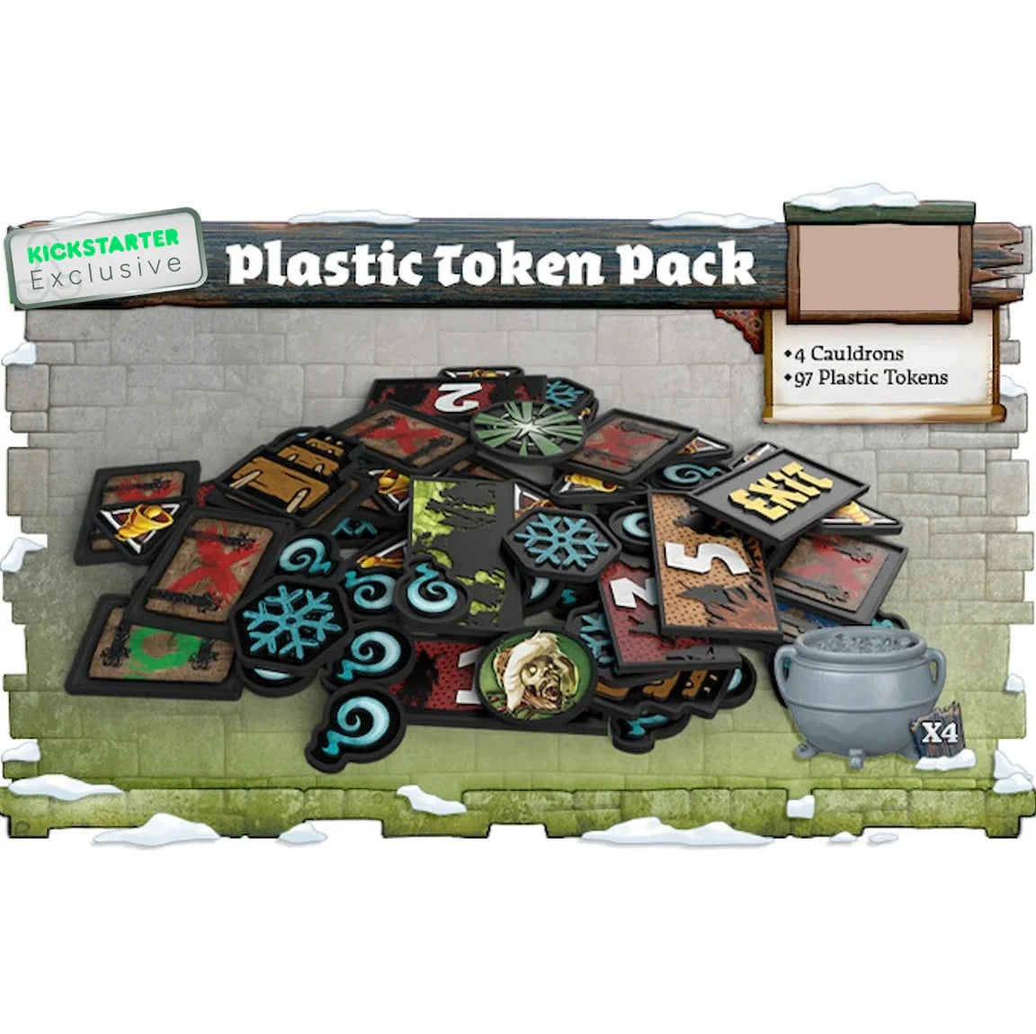 Zombicide: White Death - Plastic Token Pack Miniatures CMON  | Multizone: Comics And Games