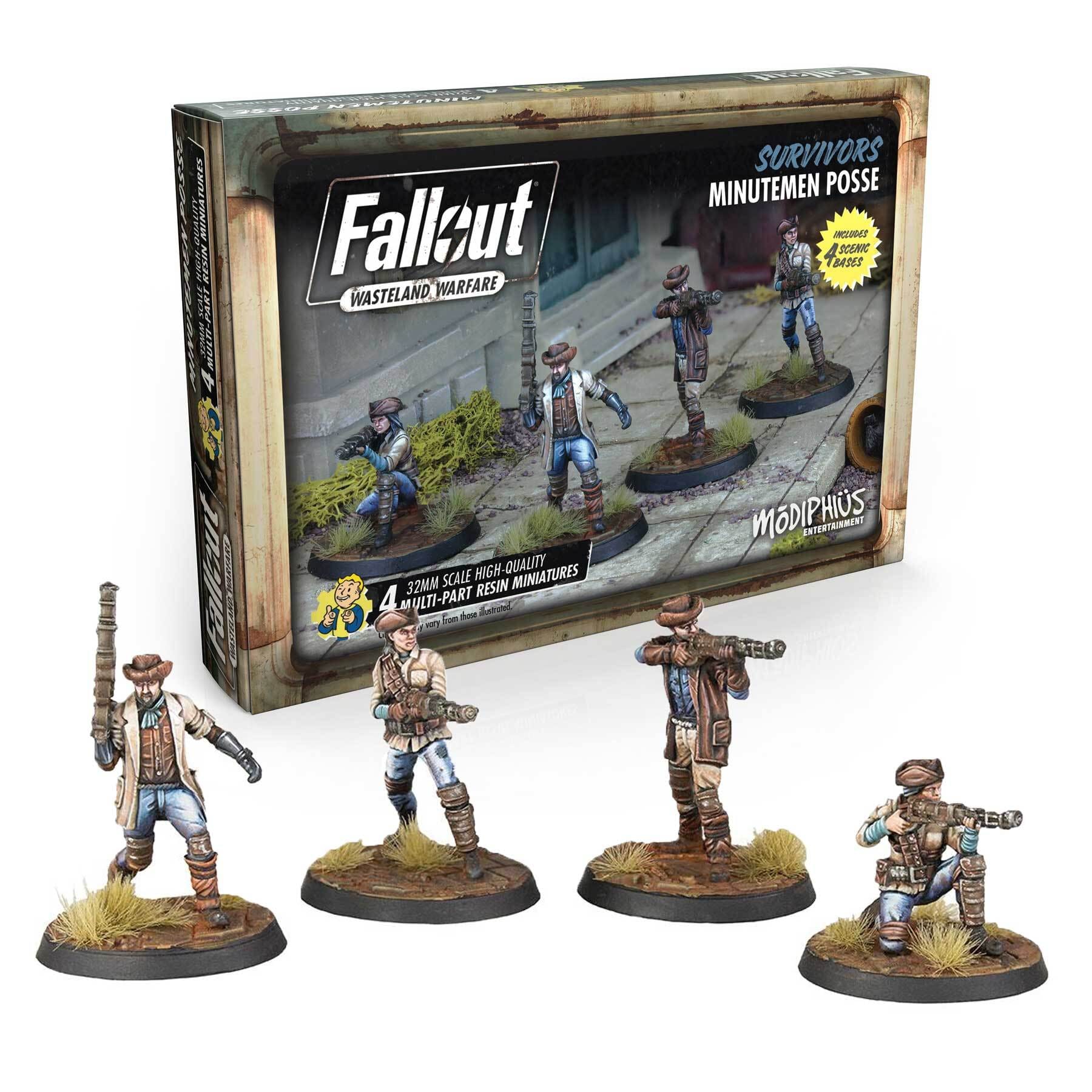 Fallout: Wasteland Warfare - Survivors Minutemen Posse Miniature Game Modiphus  | Multizone: Comics And Games