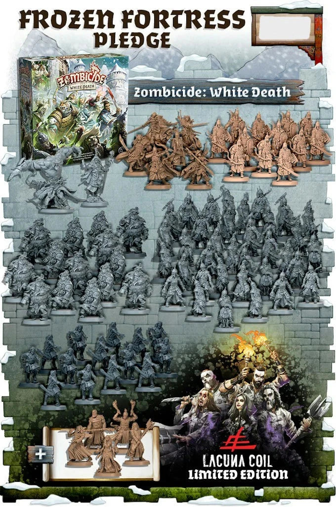 Zombicide: White Death - Frozen Fortress Pledge Miniatures CMON  | Multizone: Comics And Games
