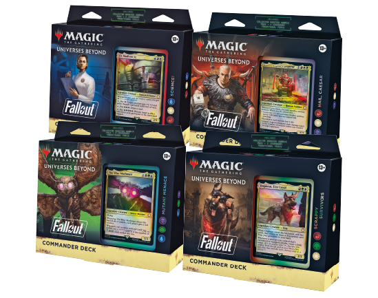 Fallout: OUT OF THE VAULT - MTG Universes beyond PIP cards WOTC 4 deck bundle  | Multizone: Comics And Games