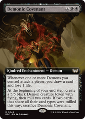 Demonic Covenant (Extended Art) [Duskmourn: House of Horror Commander] | Multizone: Comics And Games