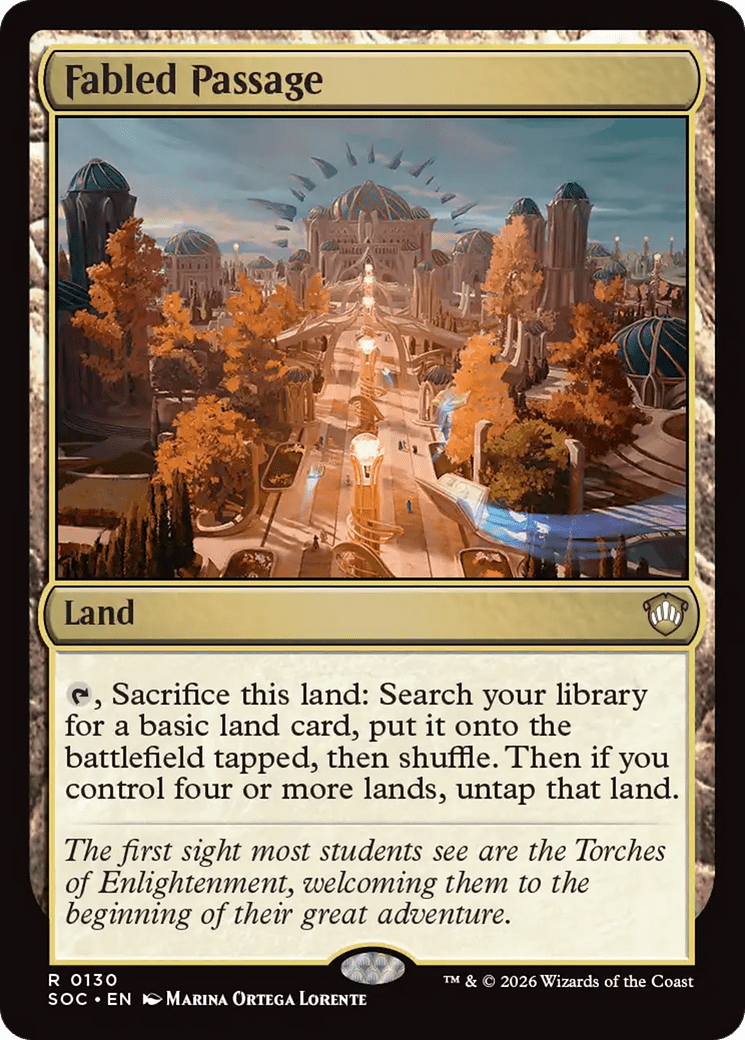 Fabled Passage [Secrets of Strixhaven Commander] MTG Single Magic: The Gathering  | Multizone: Comics And Games
