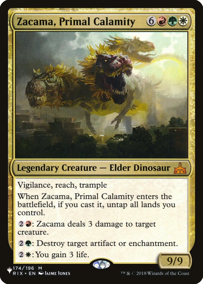 Zacama, Primal Calamity [The List] MTG Single Magic: The Gathering  | Multizone: Comics And Games