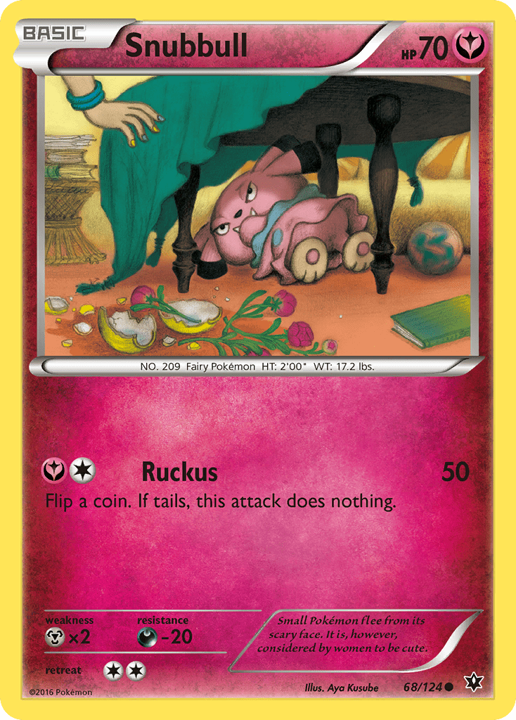 Snubbull (68/124) [XY: Fates Collide] Pokemon Single Pokémon  | Multizone: Comics And Games
