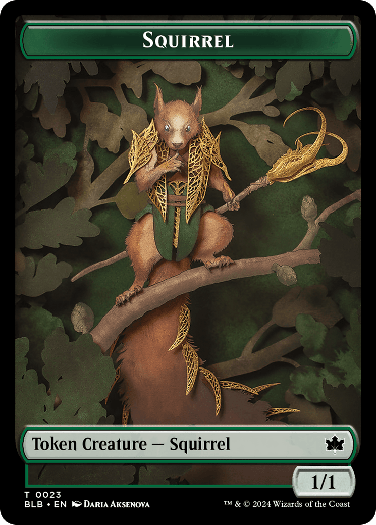 Squirrel Token [Bloomburrow Tokens] MTG Single Magic: The Gathering  | Multizone: Comics And Games