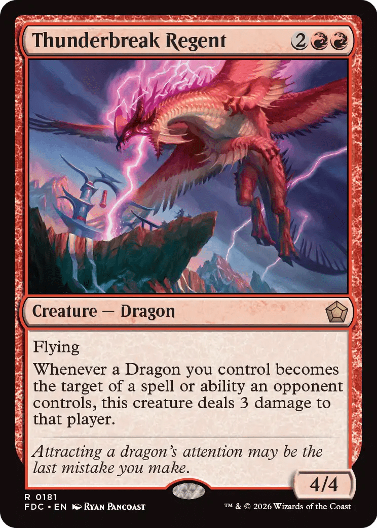 Thunderbreak Regent [Foundations Commander] MTG Single Magic: The Gathering  | Multizone: Comics And Games