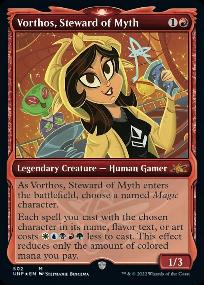 Vorthos, Steward of Myth (Showcase) (Galaxy Foil) [Unfinity] MTG Single Magic: The Gathering  | Multizone: Comics And Games