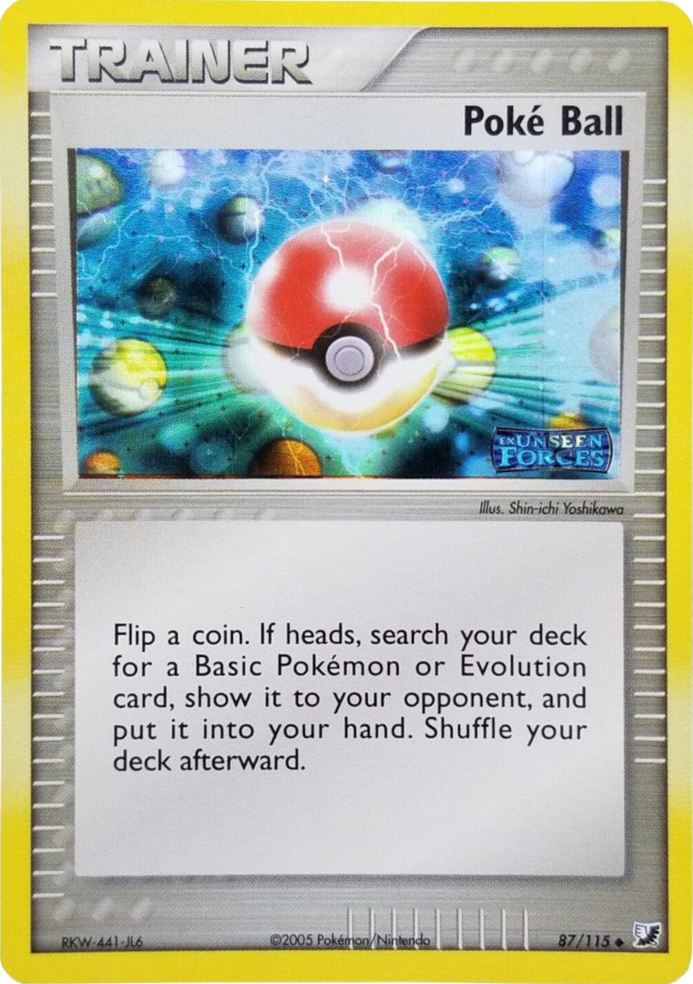 Poke Ball (87/115) (Stamped) [EX: Unseen Forces] Pokemon Single Pokémon  | Multizone: Comics And Games