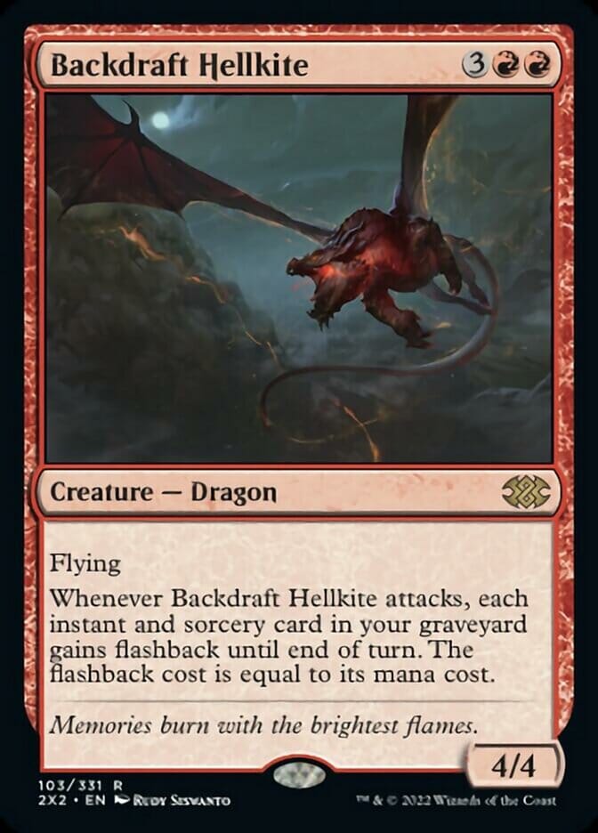 Backdraft Hellkite [Double Masters 2022] MTG Single Magic: The Gathering  | Multizone: Comics And Games