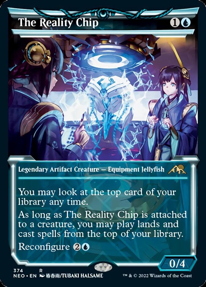 The Reality Chip (Showcase Soft Glow) [Kamigawa: Neon Dynasty] MTG Single Magic: The Gathering  | Multizone: Comics And Games