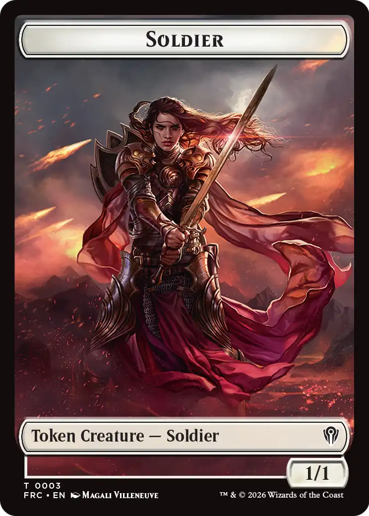 Soldier // Shark Double-Sided Token [Reality Fracture Commander Tokens] | Multizone: Comics And Games