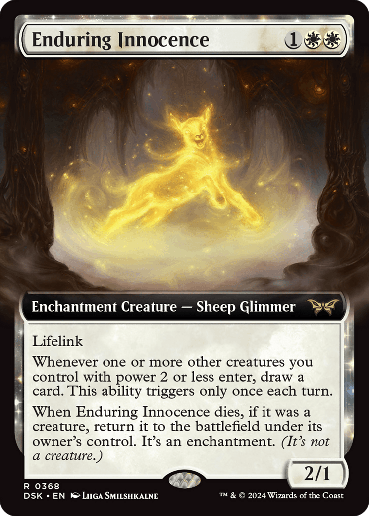 Enduring Innocence (Extended Art) [Duskmourn: House of Horror] MTG Single Magic: The Gathering  | Multizone: Comics And Games
