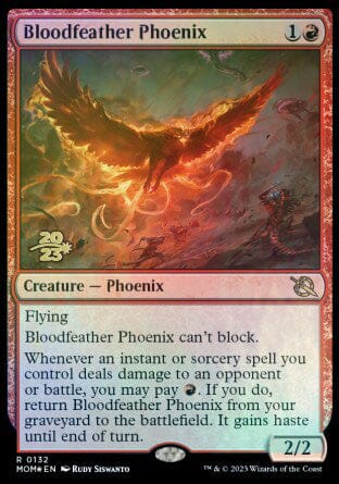 Bloodfeather Phoenix [March of the Machine Prerelease Promos] MTG Single Magic: The Gathering  | Multizone: Comics And Games