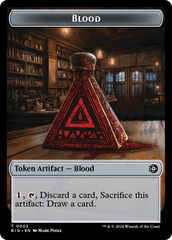 Treasure // Blood Double-Sided Token [Outlaws of Thunder Junction Tokens] MTG Single Magic: The Gathering  | Multizone: Comics And Games