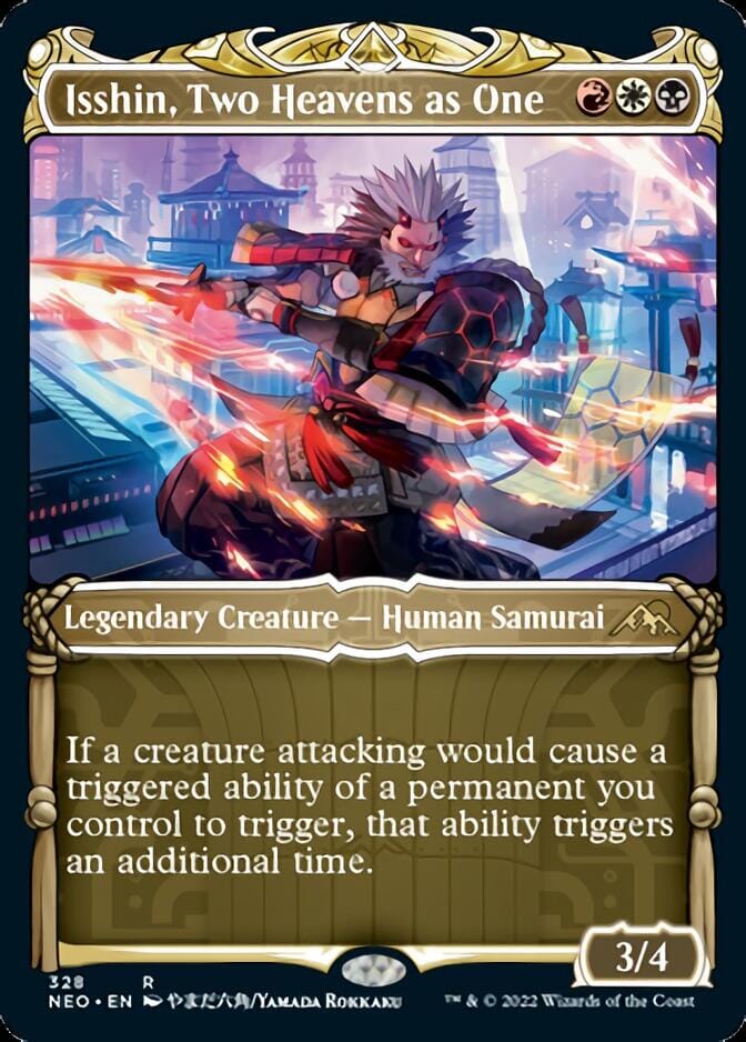 Isshin, Two Heavens as One (Showcase Samurai) [Kamigawa: Neon Dynasty] MTG Single Magic: The Gathering  | Multizone: Comics And Games