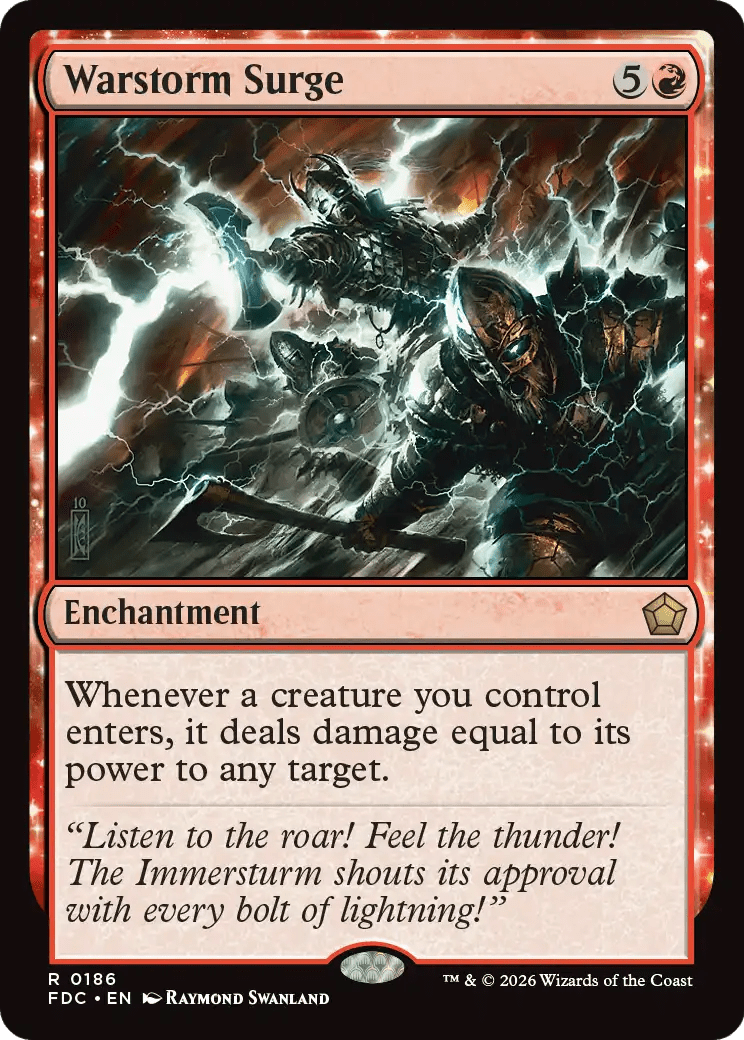 Warstorm Surge [Foundations Commander] MTG Single Magic: The Gathering  | Multizone: Comics And Games