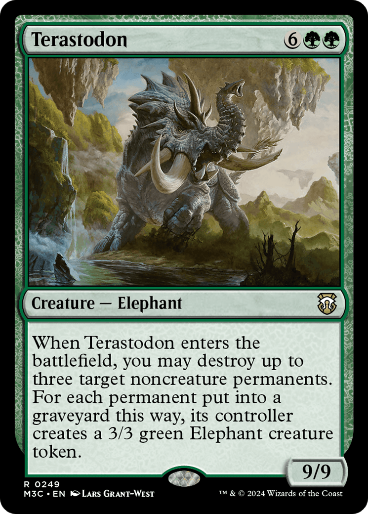 Terastodon (Ripple Foil) [Modern Horizons 3 Commander] MTG Single Magic: The Gathering  | Multizone: Comics And Games