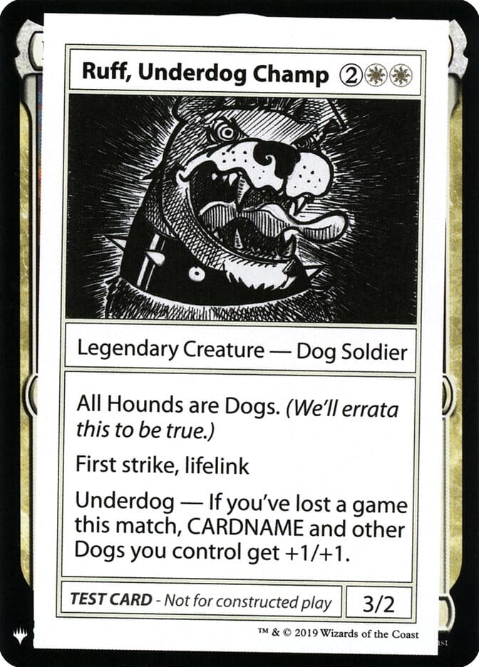 Ruff, Underdog Champ [Mystery Booster Playtest Cards] MTG Single Magic: The Gathering  | Multizone: Comics And Games