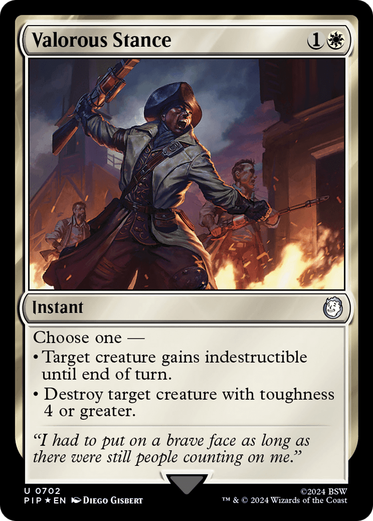 Valorous Stance (Surge Foil) [Fallout] MTG Single Magic: The Gathering  | Multizone: Comics And Games
