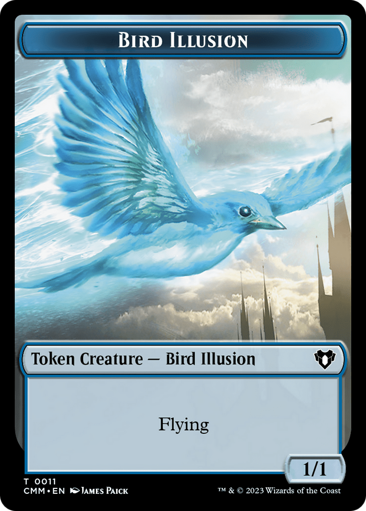 Bird Illusion Token [Commander Masters Tokens] MTG Single Magic: The Gathering  | Multizone: Comics And Games