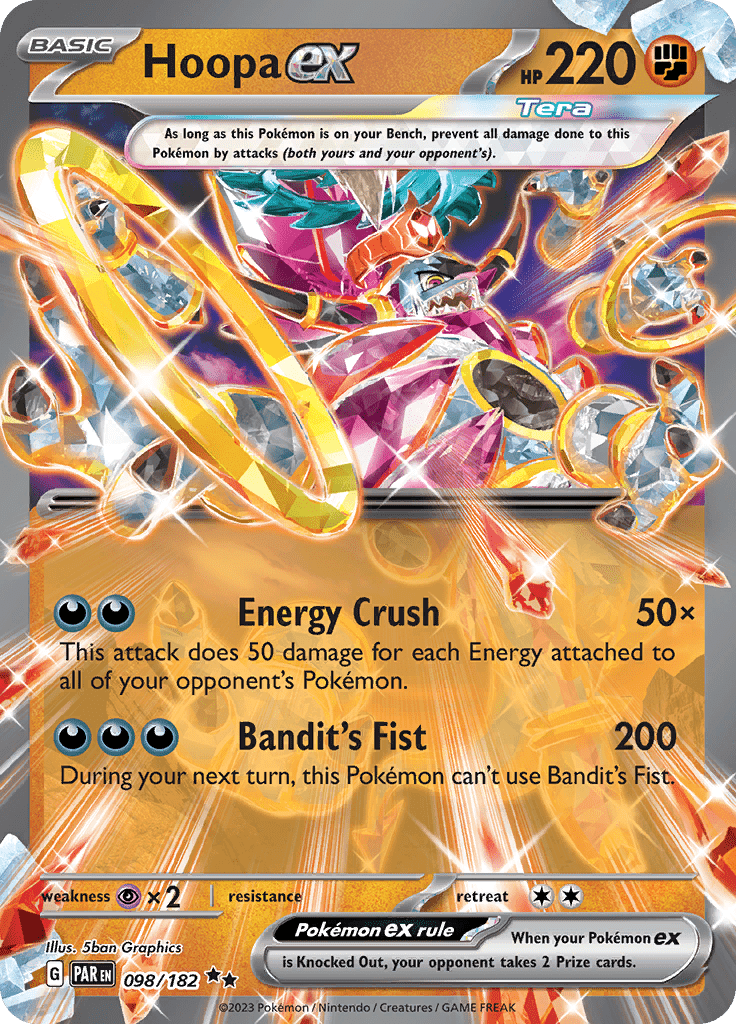 Hoopa ex (098/182) [Scarlet & Violet: Paradox Rift] Pokemon Single Pokémon  | Multizone: Comics And Games