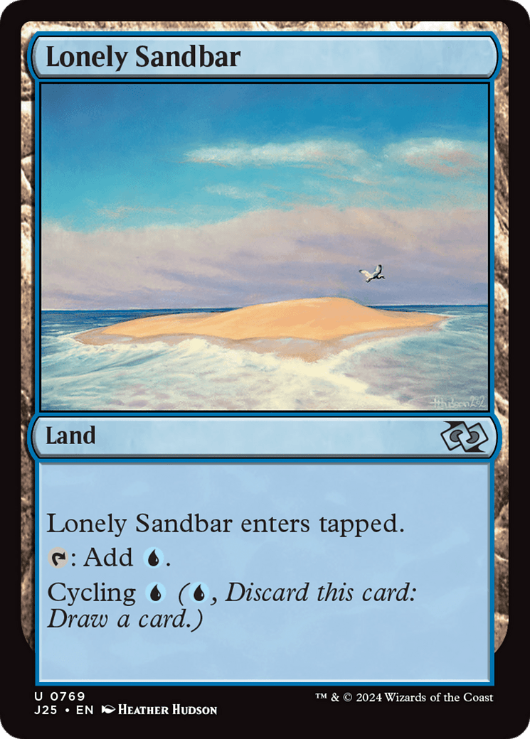 Lonely Sandbar [Foundations Jumpstart] MTG Single Magic: The Gathering  | Multizone: Comics And Games