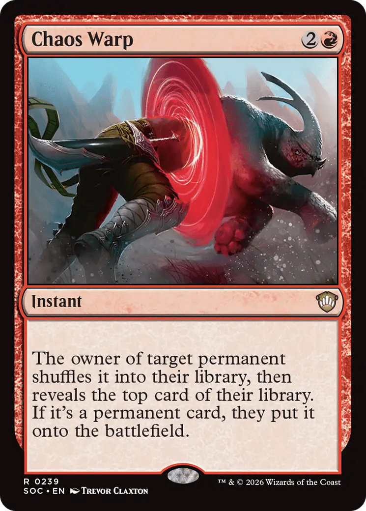 Chaos Warp [Secrets of Strixhaven Commander] MTG Single Magic: The Gathering  | Multizone: Comics And Games