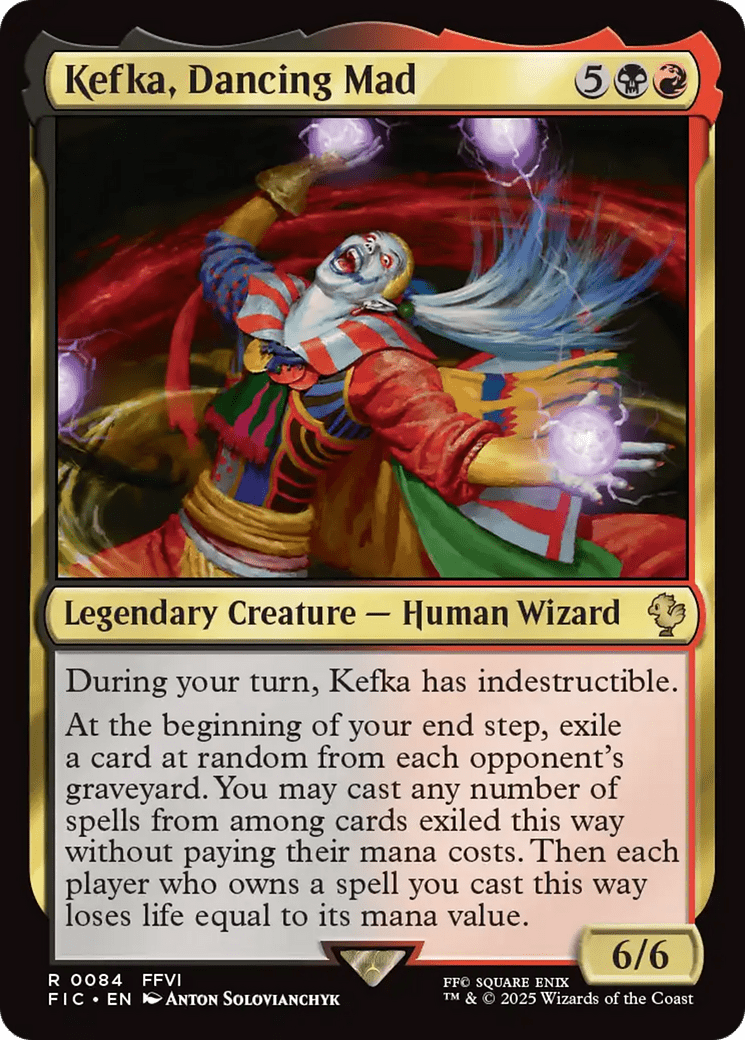 Kefka, Dancing Mad [FINAL FANTASY Commander] MTG Single Magic: The Gathering  | Multizone: Comics And Games