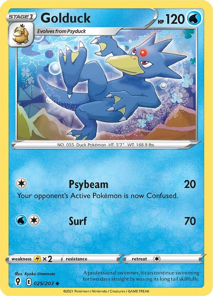 Golduck (025/203) [Sword & Shield: Evolving Skies] Pokemon Single Pokémon  | Multizone: Comics And Games