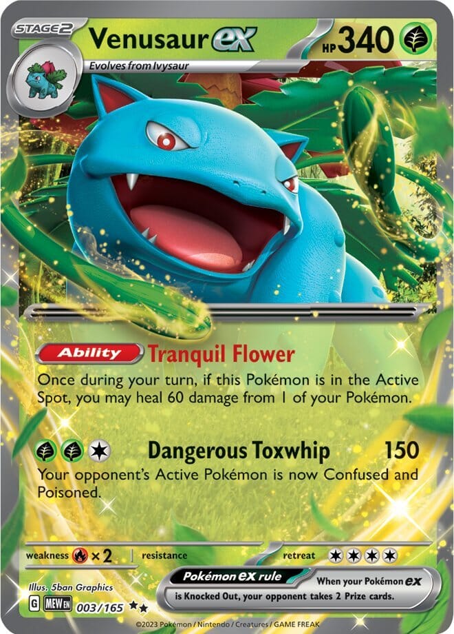 Venusaur ex (003/165) [Scarlet & Violet 151] Pokemon Single Pokémon  | Multizone: Comics And Games
