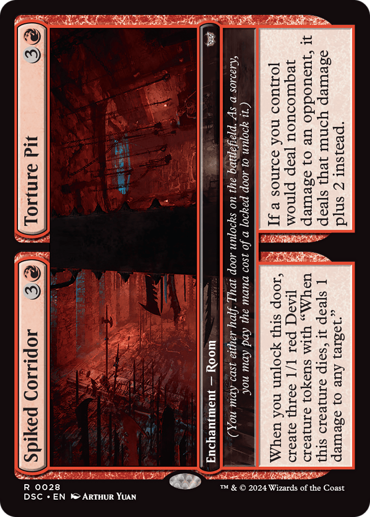 Spiked Corridor // Torture Pit [Duskmourn: House of Horror Commander] MTG Single Magic: The Gathering  | Multizone: Comics And Games