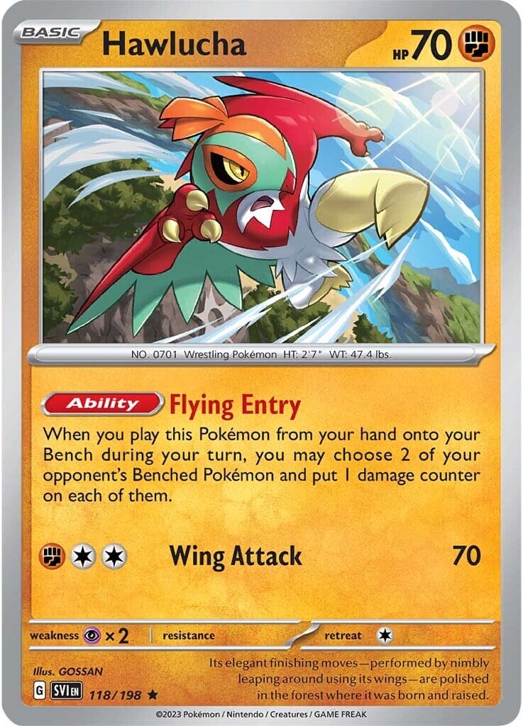 Hawlucha (118/198) [Scarlet & Violet: Base Set] Pokemon Single Pokémon  | Multizone: Comics And Games