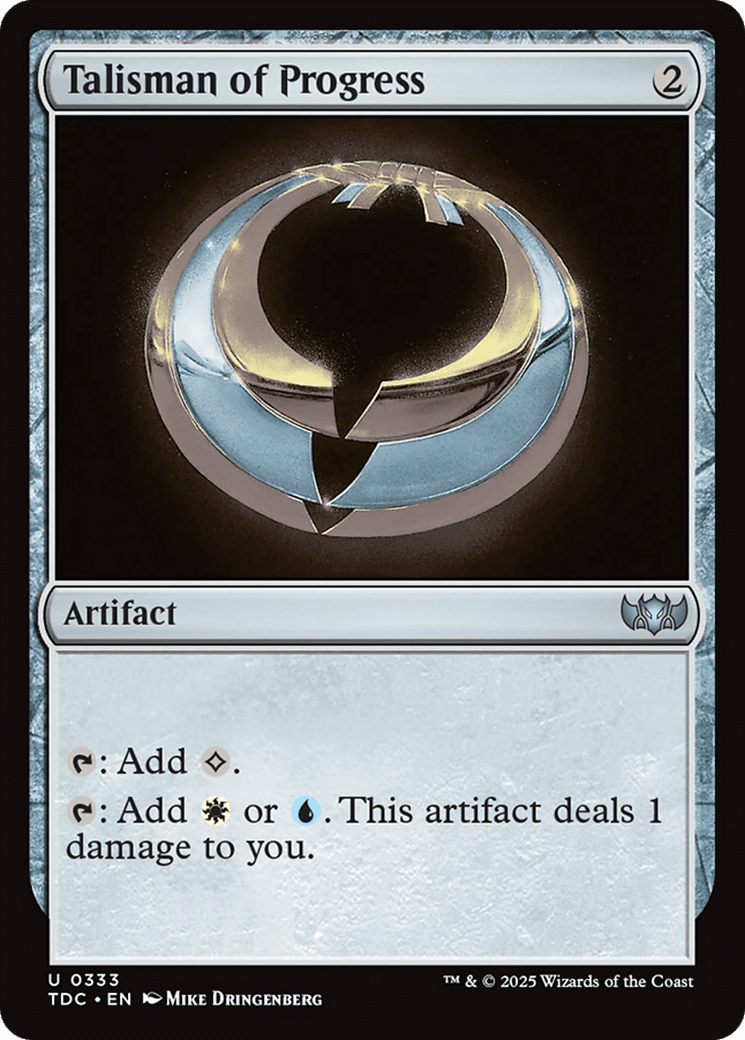 Talisman of Progress [Tarkir: Dragonstorm Commander] MTG Single Magic: The Gathering  | Multizone: Comics And Games