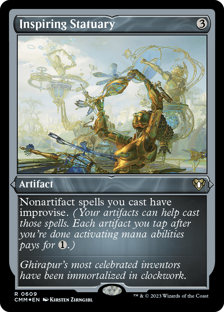 Inspiring Statuary (Foil Etched) [Commander Masters] MTG Single Magic: The Gathering  | Multizone: Comics And Games
