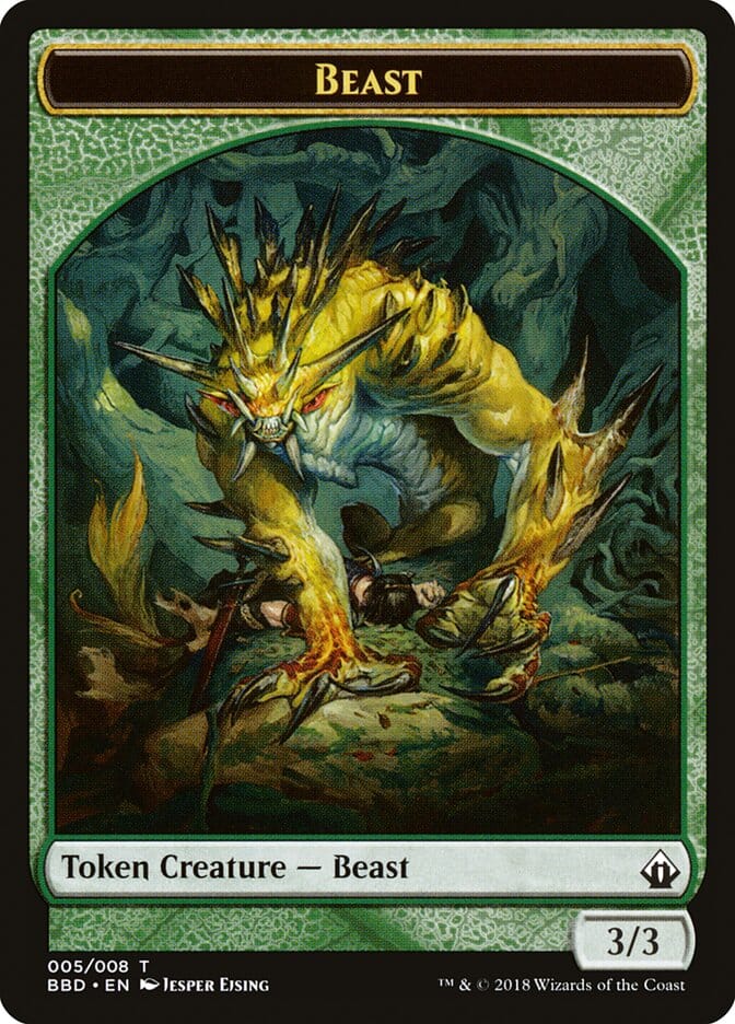 Beast Token [Battlebond Tokens] MTG Single Magic: The Gathering  | Multizone: Comics And Games