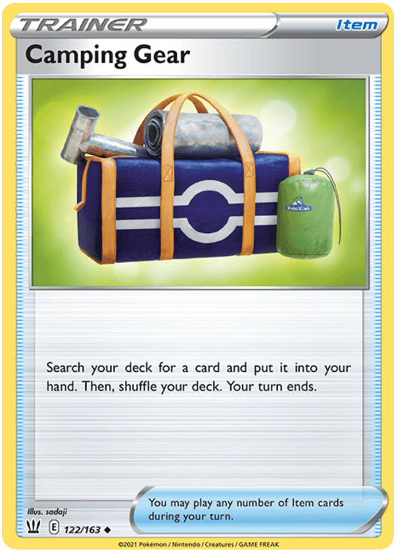 Camping Gear (122/163) [Sword & Shield: Battle Styles] Pokemon Single Pokémon  | Multizone: Comics And Games