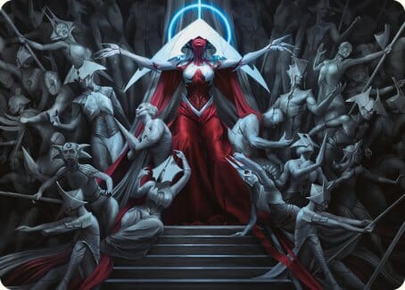 Elesh Norn, Mother of Machines Art Card [Phyrexia: All Will Be One Art Series] MTG Single Magic: The Gathering  | Multizone: Comics And Games