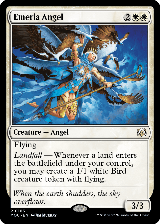 Emeria Angel [March of the Machine Commander] MTG Single Magic: The Gathering  | Multizone: Comics And Games