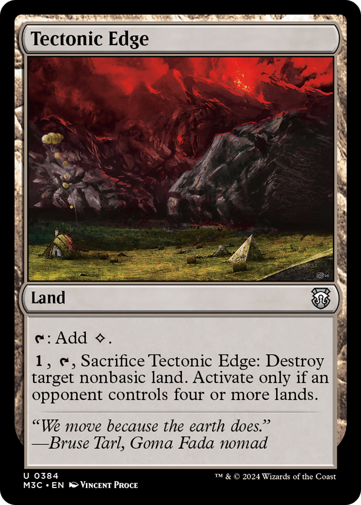 Tectonic Edge (Ripple Foil) [Modern Horizons 3 Commander] MTG Single Magic: The Gathering  | Multizone: Comics And Games
