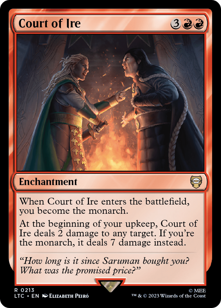 Court of Ire [The Lord of the Rings: Tales of Middle-Earth Commander] MTG Single Magic: The Gathering  | Multizone: Comics And Games