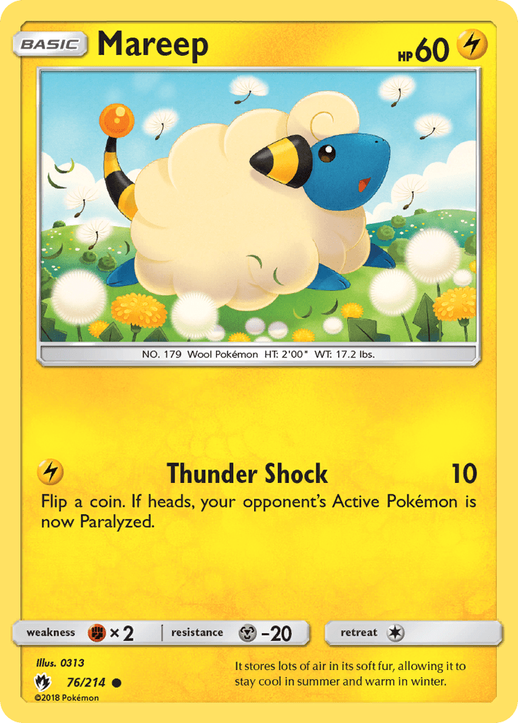 Mareep (76/214) [Sun & Moon: Lost Thunder] Pokemon Single Pokémon  | Multizone: Comics And Games