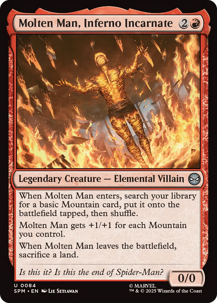 Molten Man, Inferno Incarnate [Marvel's Spider-Man] MTG Single Magic: The Gathering  | Multizone: Comics And Games